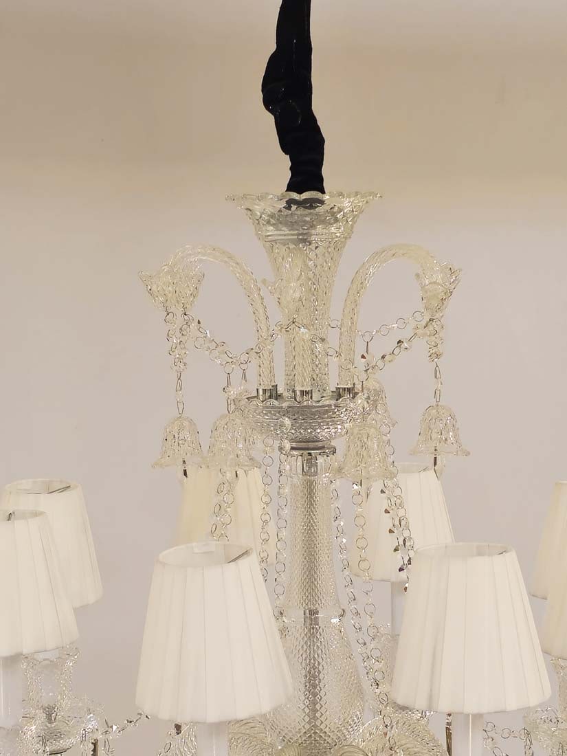 Large Baccarat Zenith Style Crystal, 8 Lights - 3