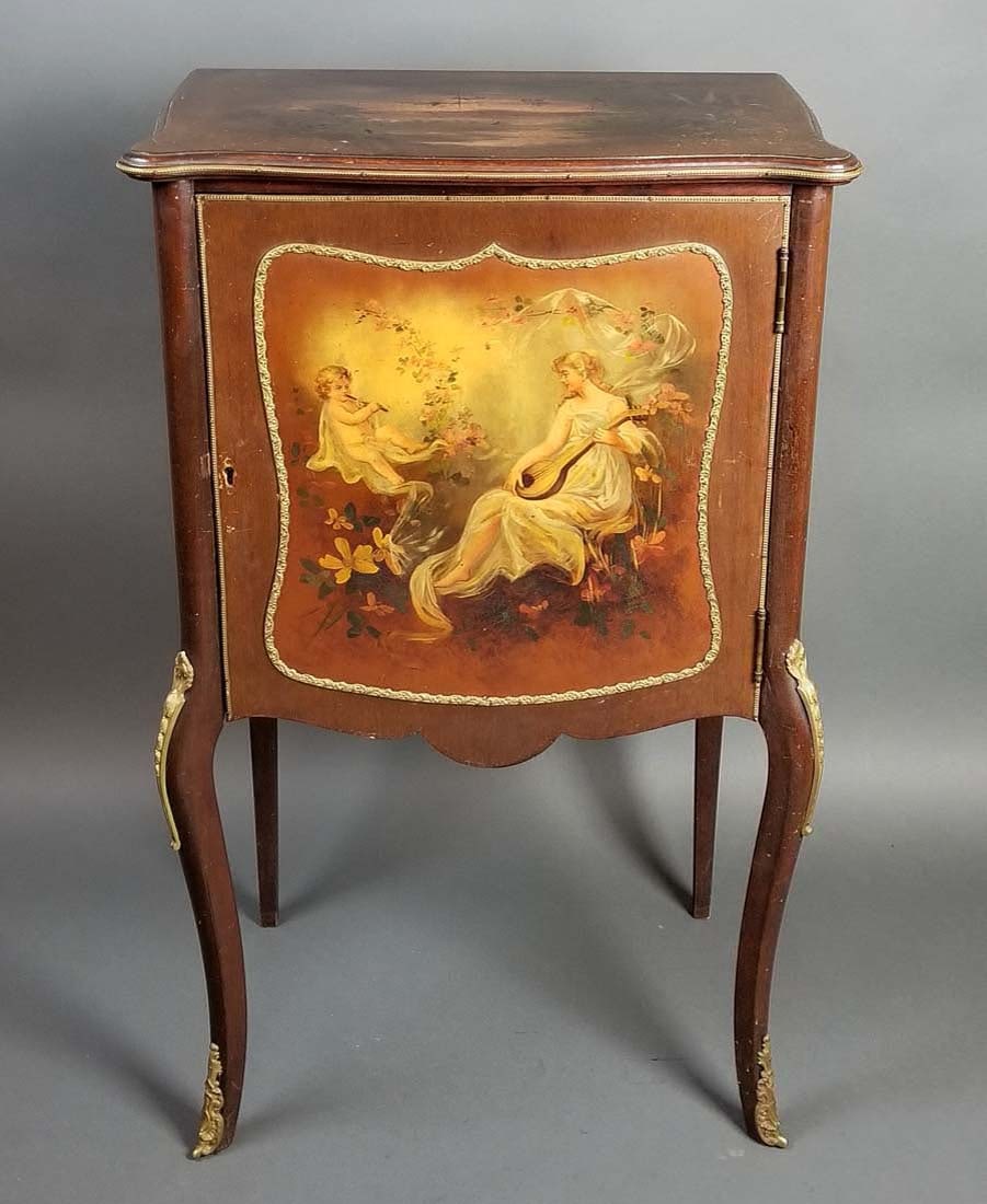 Early 20th C. Vernis Martin Cabinet (1 of 7)