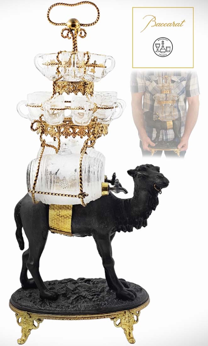 19th C. French Baccarat With Camel Statue Decanter (1 of 13)