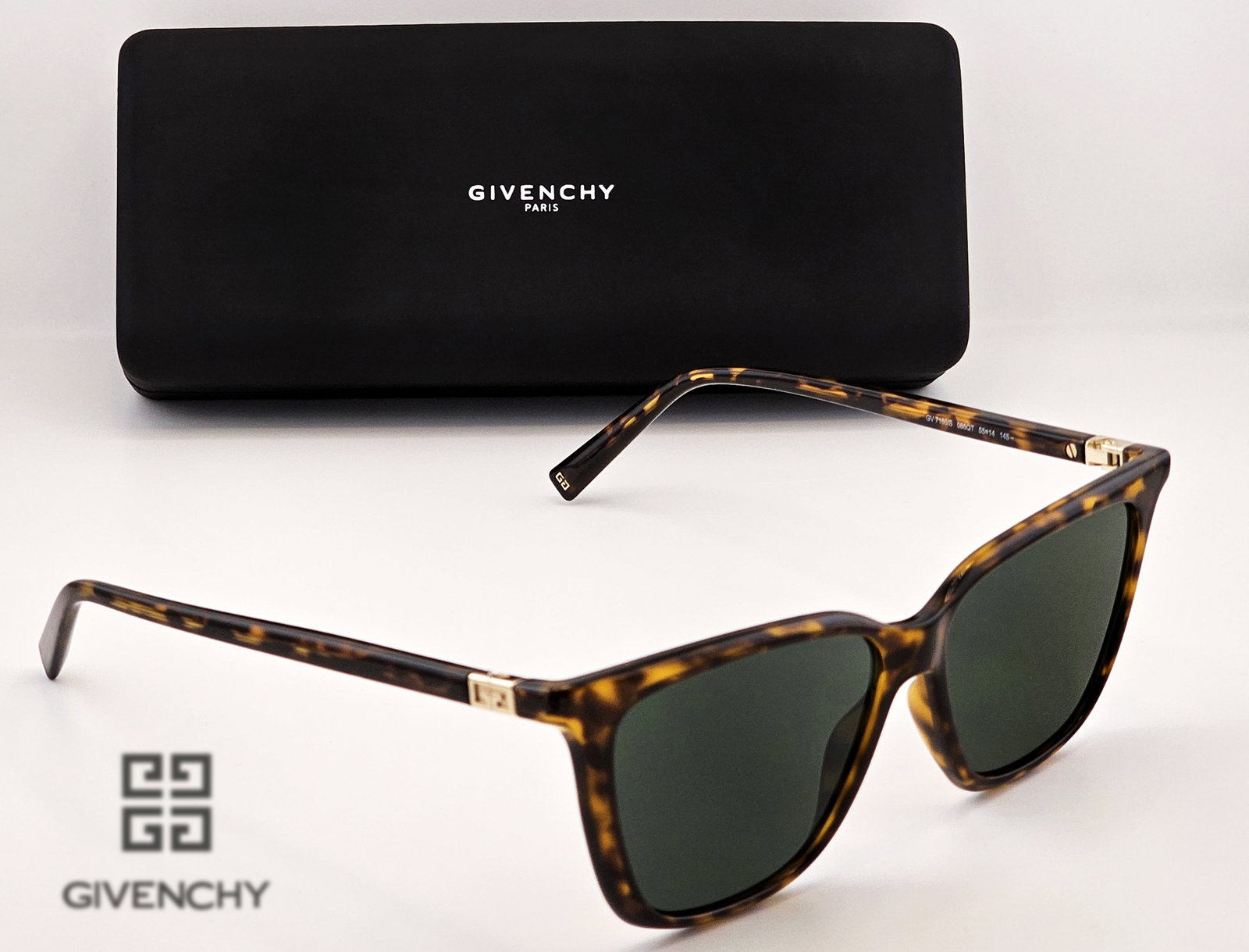 Givenchy Wayfarer Tinted GV 7160/S Cat-Eye Sunglasses: Givenchy Wayfarer Tinted GV 7160/S Cat-Eye Sunglasses. The green CR39-plastic lens material provides UV protection with non-gradient technology and lens category III. These are woman sunglasses for