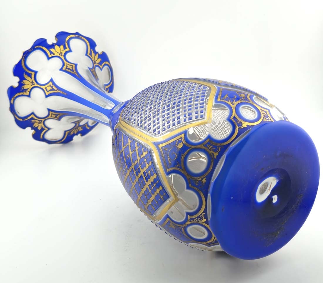Mid 19th C. Moser Bohemian Vase - 3