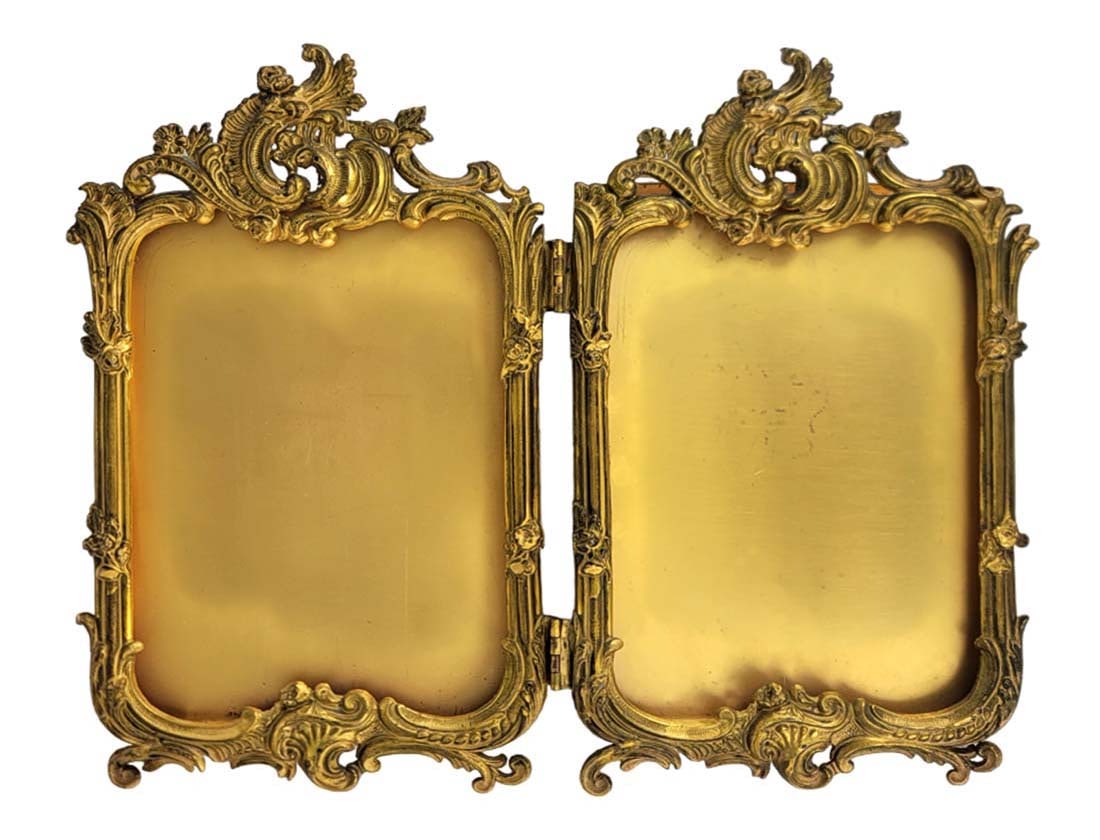 19th Century French Bronze Photo Frame: 19th Century French Bronze Photo Frame. W 8" x L 10"