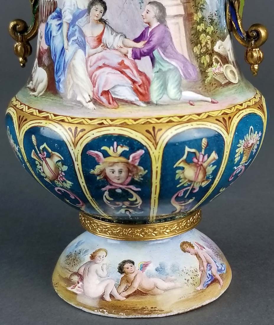 Magnificent Large Austrian Viennese Enamel on Silver - 5