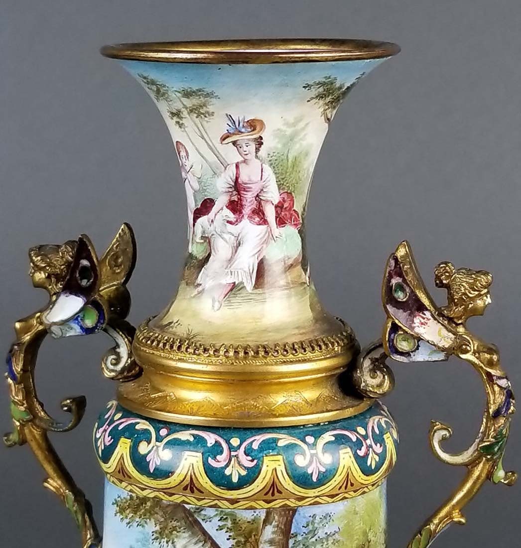 Magnificent Large Austrian Viennese Enamel on Silver - 7