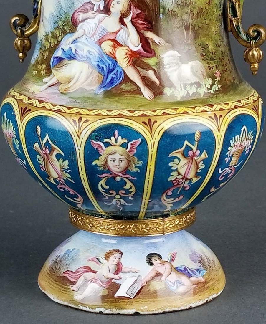 Magnificent Large Austrian Viennese Enamel on Silver - 9