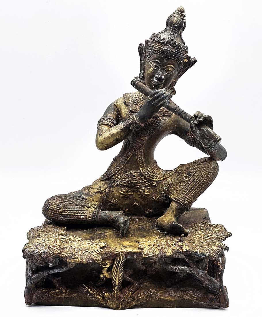 Thai Prince 'Pra Apai Manee' Playing Instrumental Figure (1 of 6)
