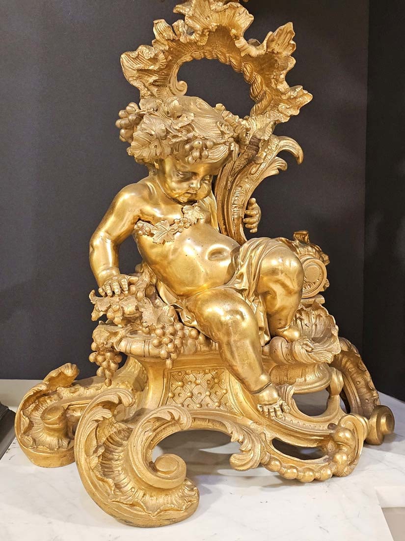 Large Pair Of 19th C. Monumental French Figural Bronze Candelabras - 2