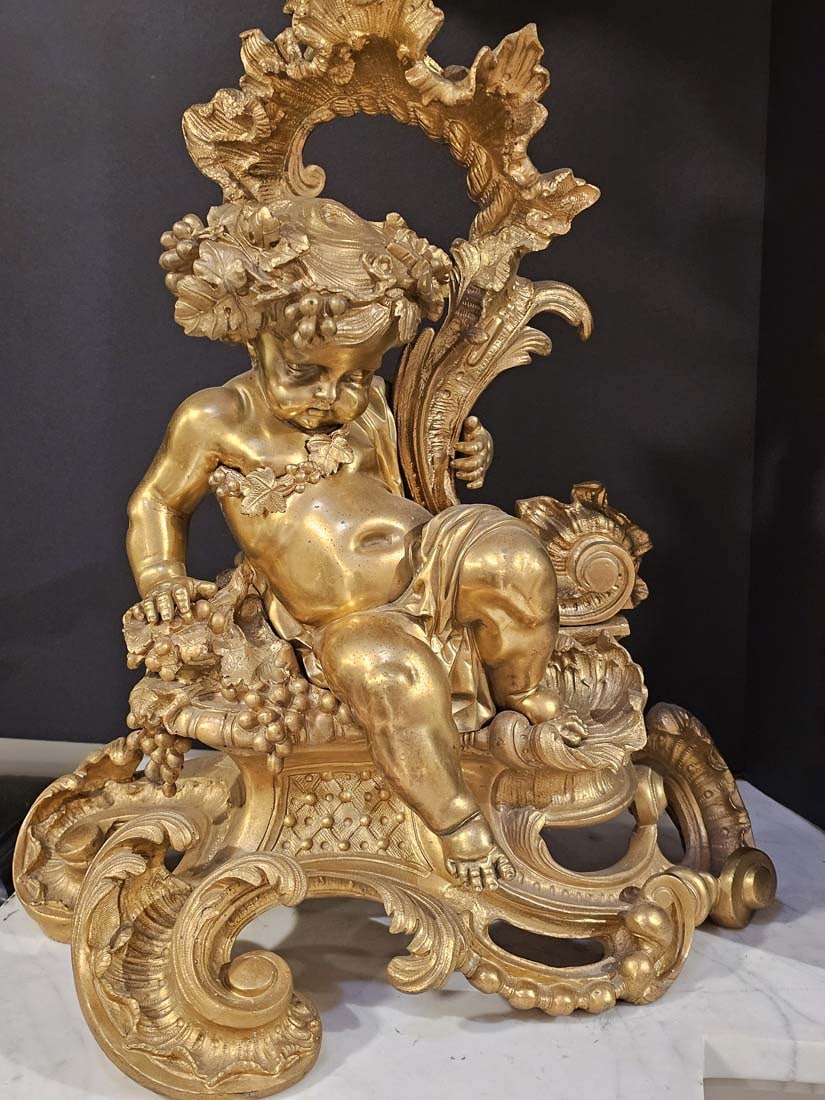Large Pair Of 19th C. Monumental French Figural Bronze Candelabras - 5