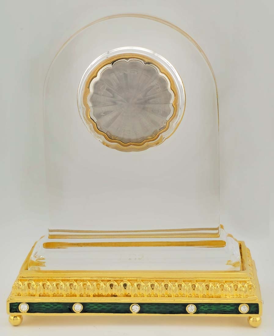 Faberge, Crystal Imperial Desk Clock - 6