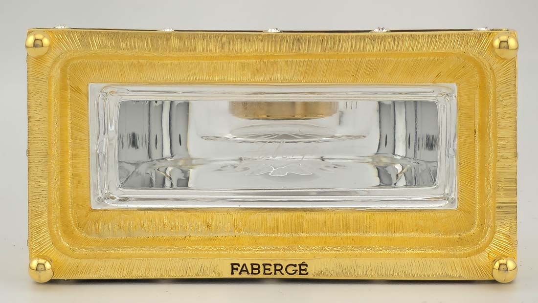 Faberge, Crystal Imperial Desk Clock - 7