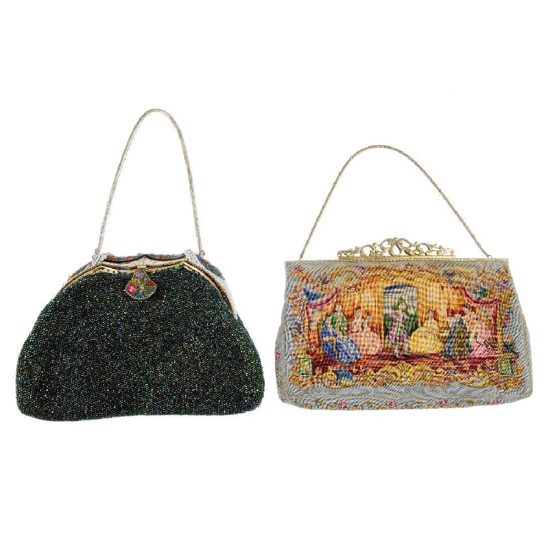 To include a black evening bag with a silver and (1 of 3)