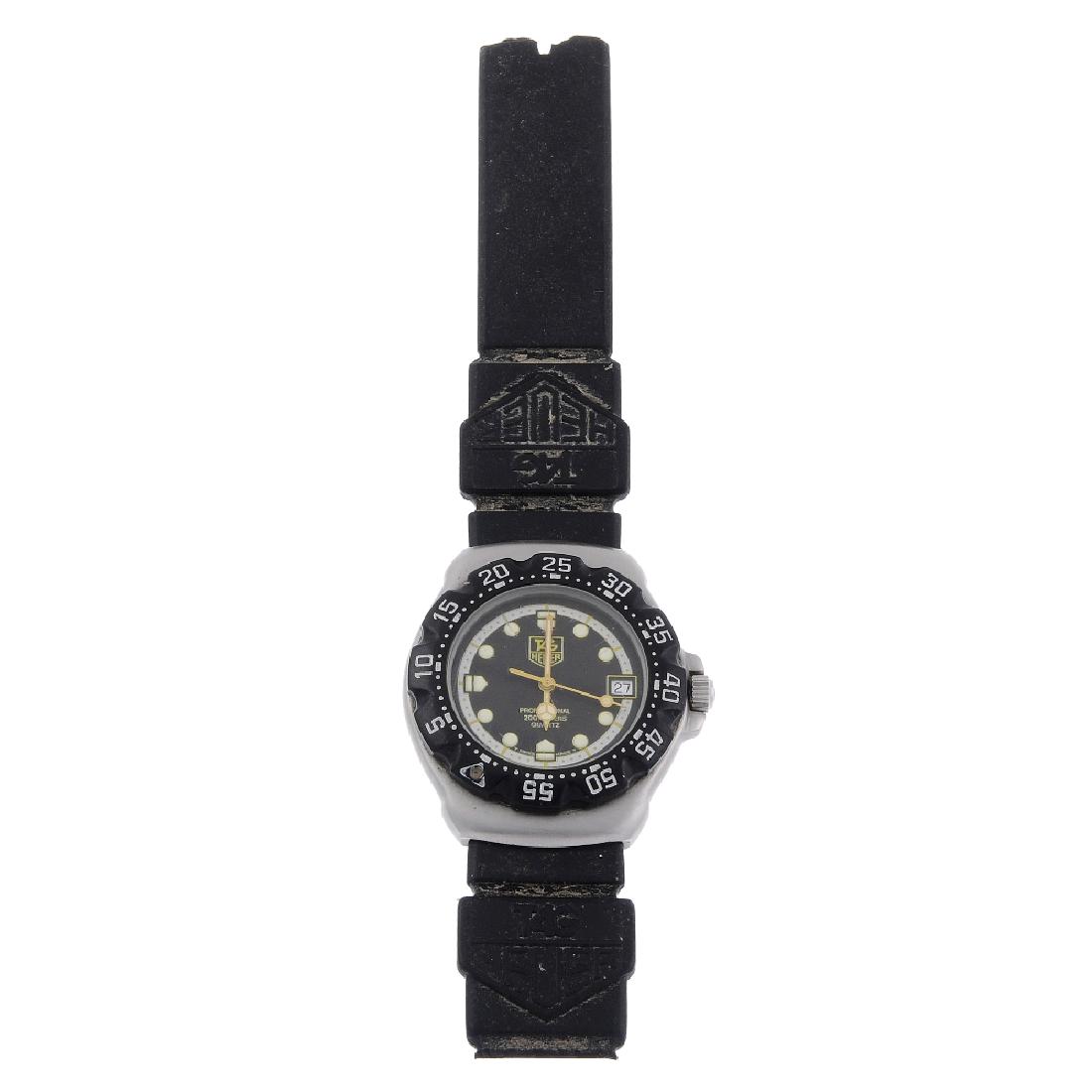 TAG HEUER - a mid-size Formula 1 wrist watch. Stainless (1 of 2)