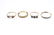 Four gem-set and diamond dress rings. To include a - 2