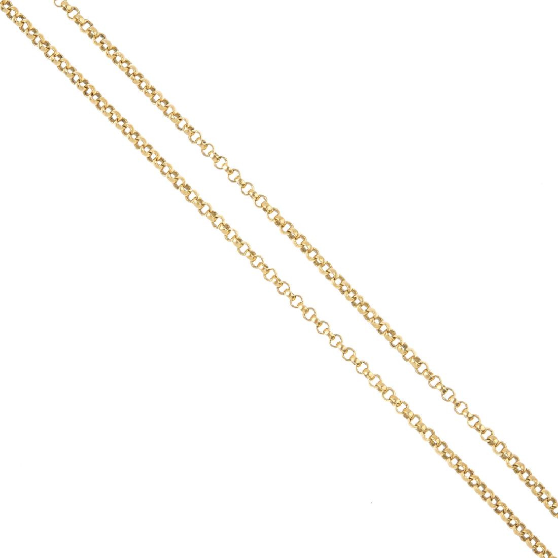 CHOPARD - a necklace. Designed as a belcher-link chain. (1 of 3)