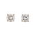 TIFFANY & CO. - pair of platinum diamond stud earrings.