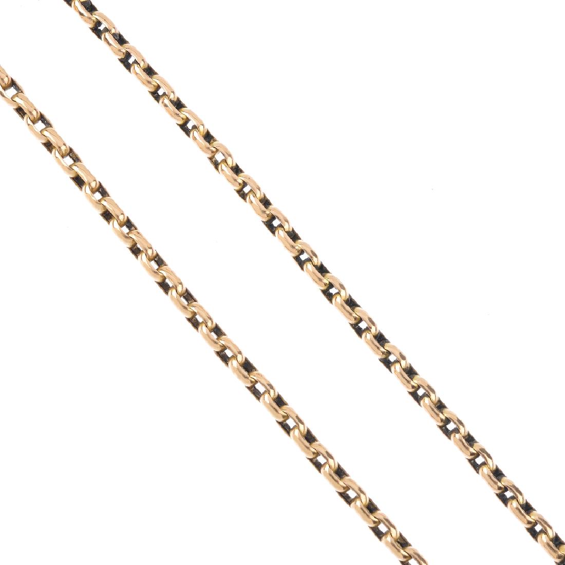 A longuard chain. The belcher-link chain, with two (1 of 2)