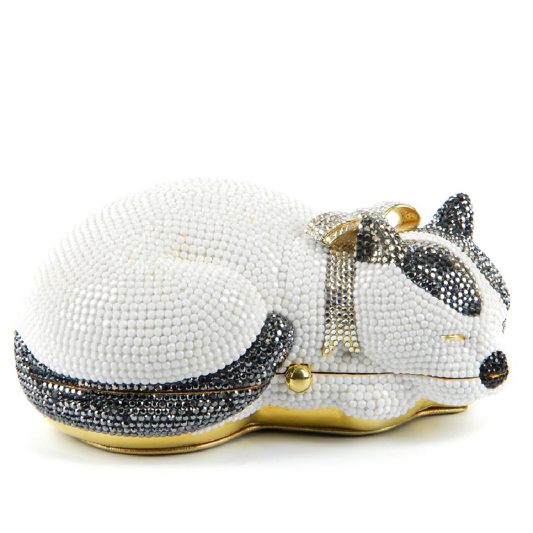 JUDITH LEIBER - a Sleeping Cat minaudière clutch. (1 of 8)