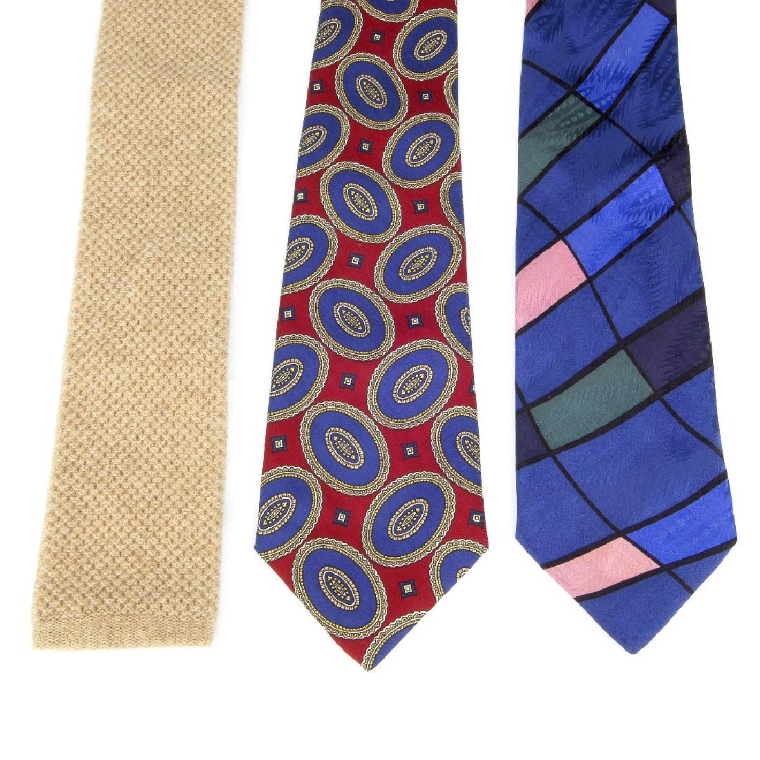 Three designer ties. To include two Ralph Lauren ties, (1 of 3)