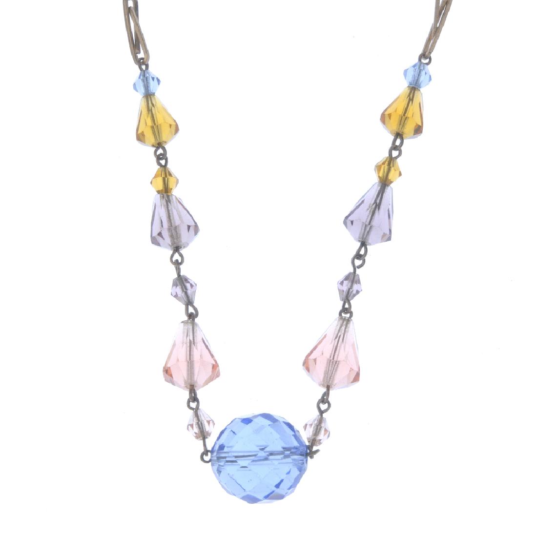 A selection of jewellery. To include two floral glass (1 of 2)