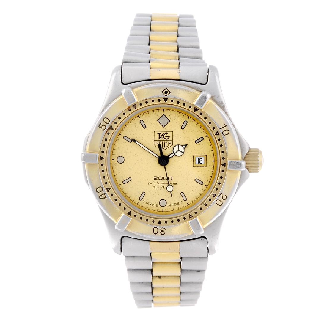 TAG HEUER - a mid-size 2000 Series bracelet watch. (1 of 4)