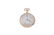 A diamond and black enamel fob watch. The circular dial - 2