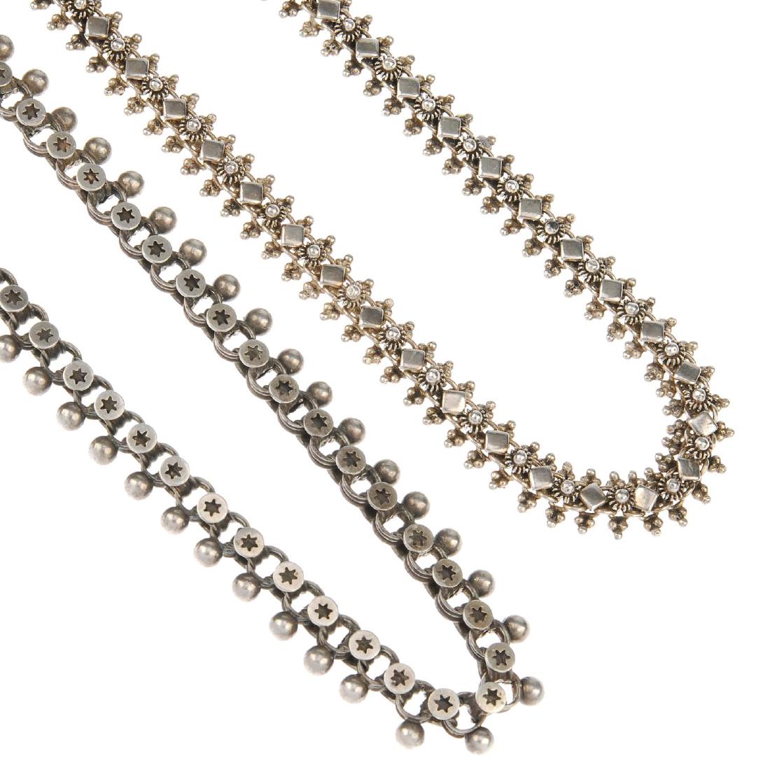 Two late Victorian chains. The first with circular (1 of 2)