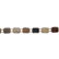 A lava cameo bracelet. Comprising seven lava cameo