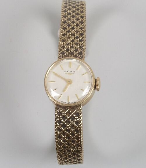 LONGINES - a lady's 1960's 9ct gold bra