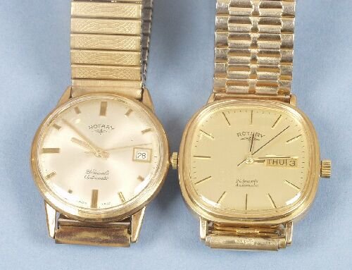 ROTARY - two 9ct gold gentleman's autom