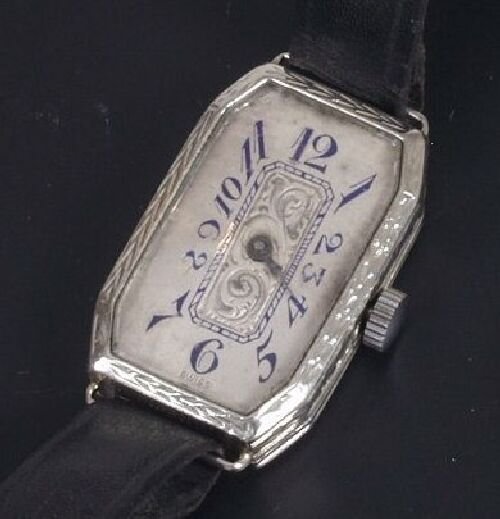 Early 20th century 18ct white gold ladi
