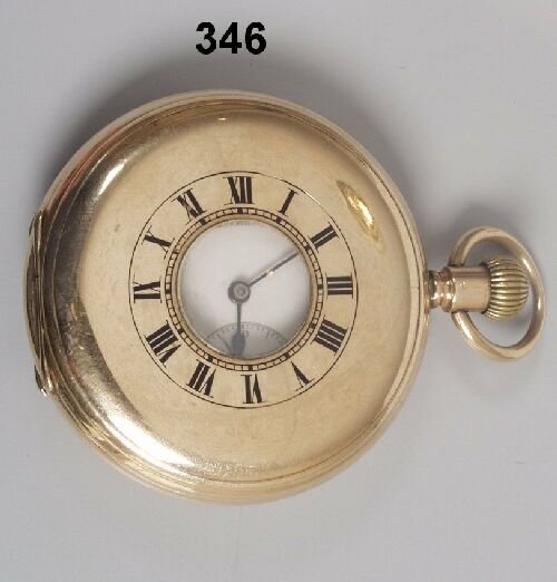 WALTHAM - Edwardian 9ct yellow gold dem