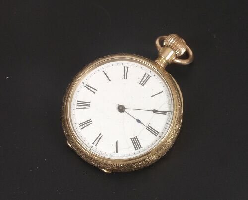 Early 20th century open faced pocket wa