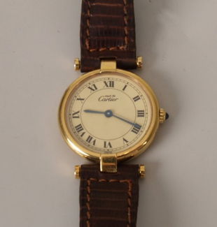 2035 Cartier A Ladies Gold Plated Must De Cartier Qu Oct 23 2006 Fellows In United Kingdom
