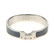 HERMÈS - a bangle. The hinged grey banded bangle, with
