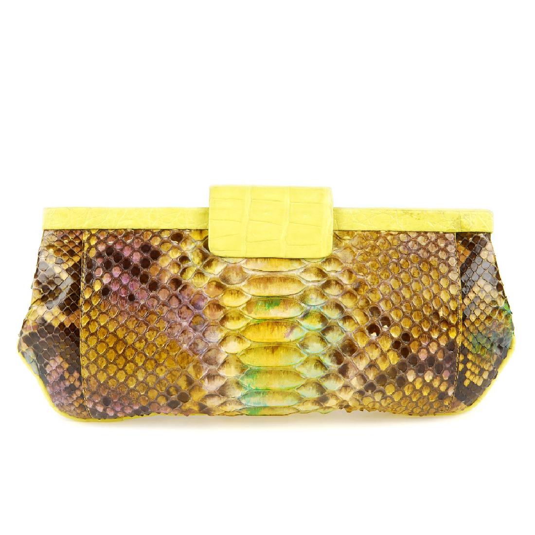 NANCY GONZALEZ - a python skin clutch. Designed with a (1 of 12)