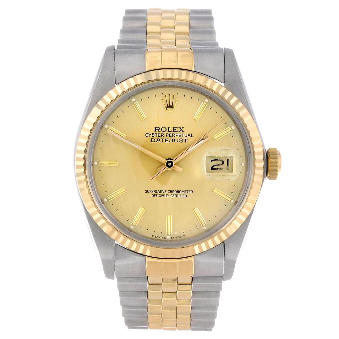 ROLEX - a gentleman's Oyster Perpetual Datejust (1 of 4)
