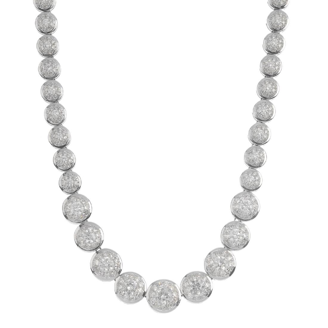 A diamond necklace. The graduated brilliant-cut diamond (1 of 1)