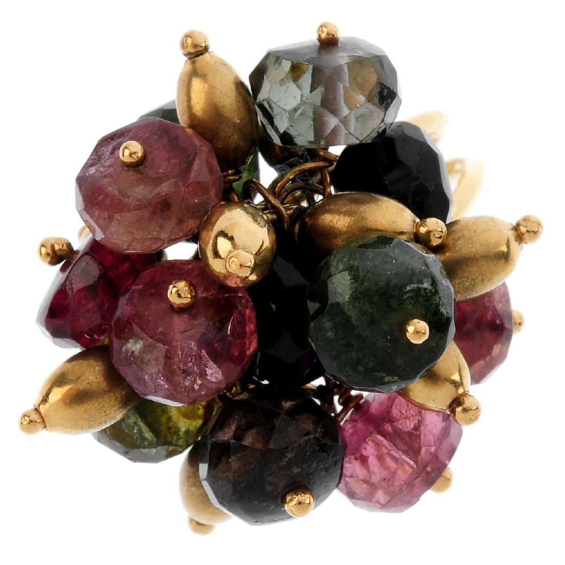 A set of vari-gem jewellery. To include a pair of (1 of 3)