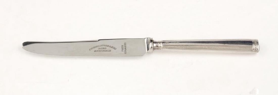 (551639-1-V) A cased set of six silver handled knives. (1 of 4)