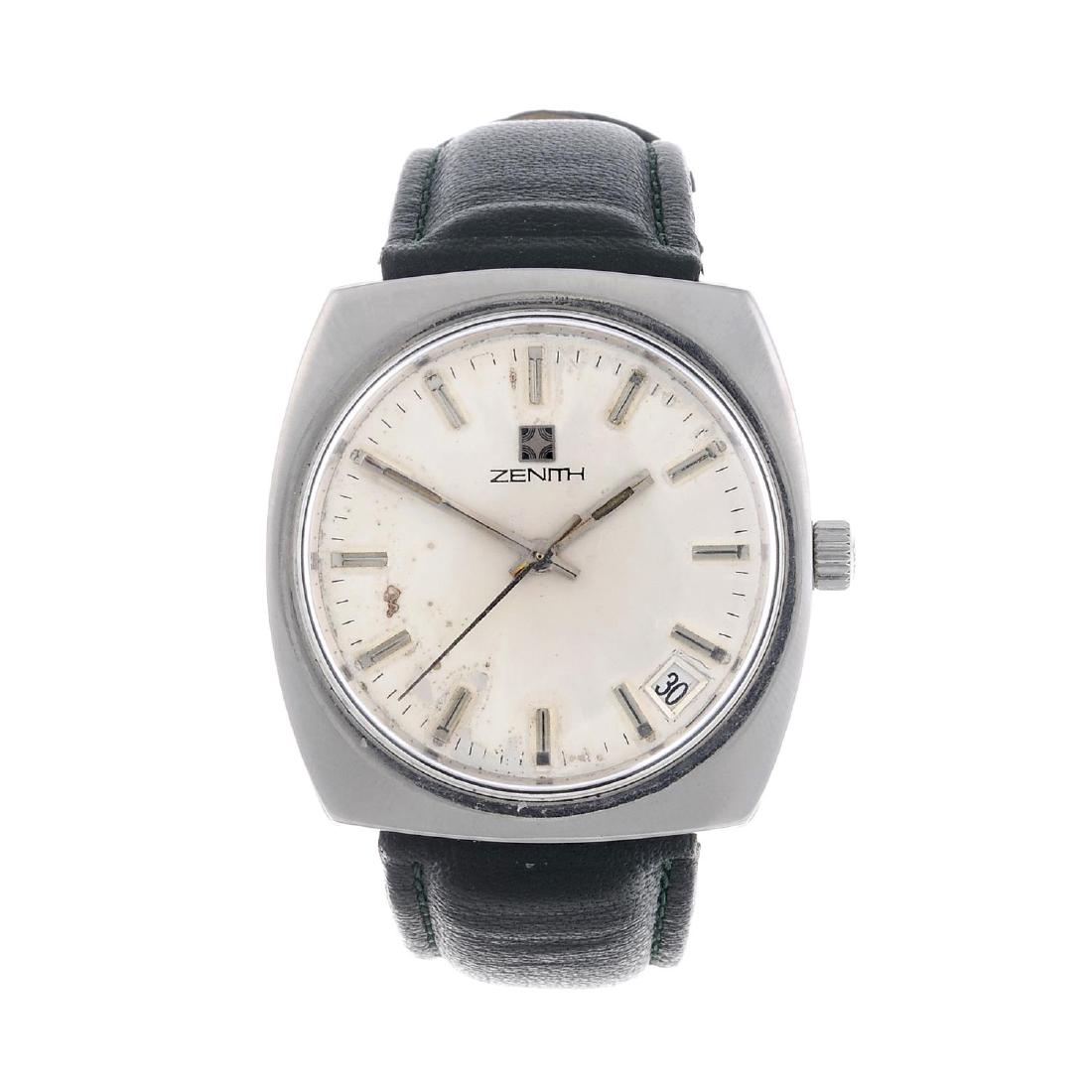 ZENITH - a gentleman's wrist watch. Stainless steel (1 of 4)