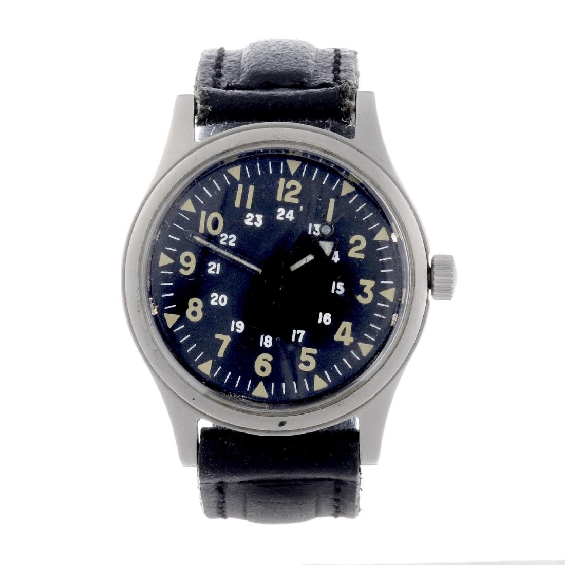 A military issue wrist watch. Stainless steel case. (1 of 4)