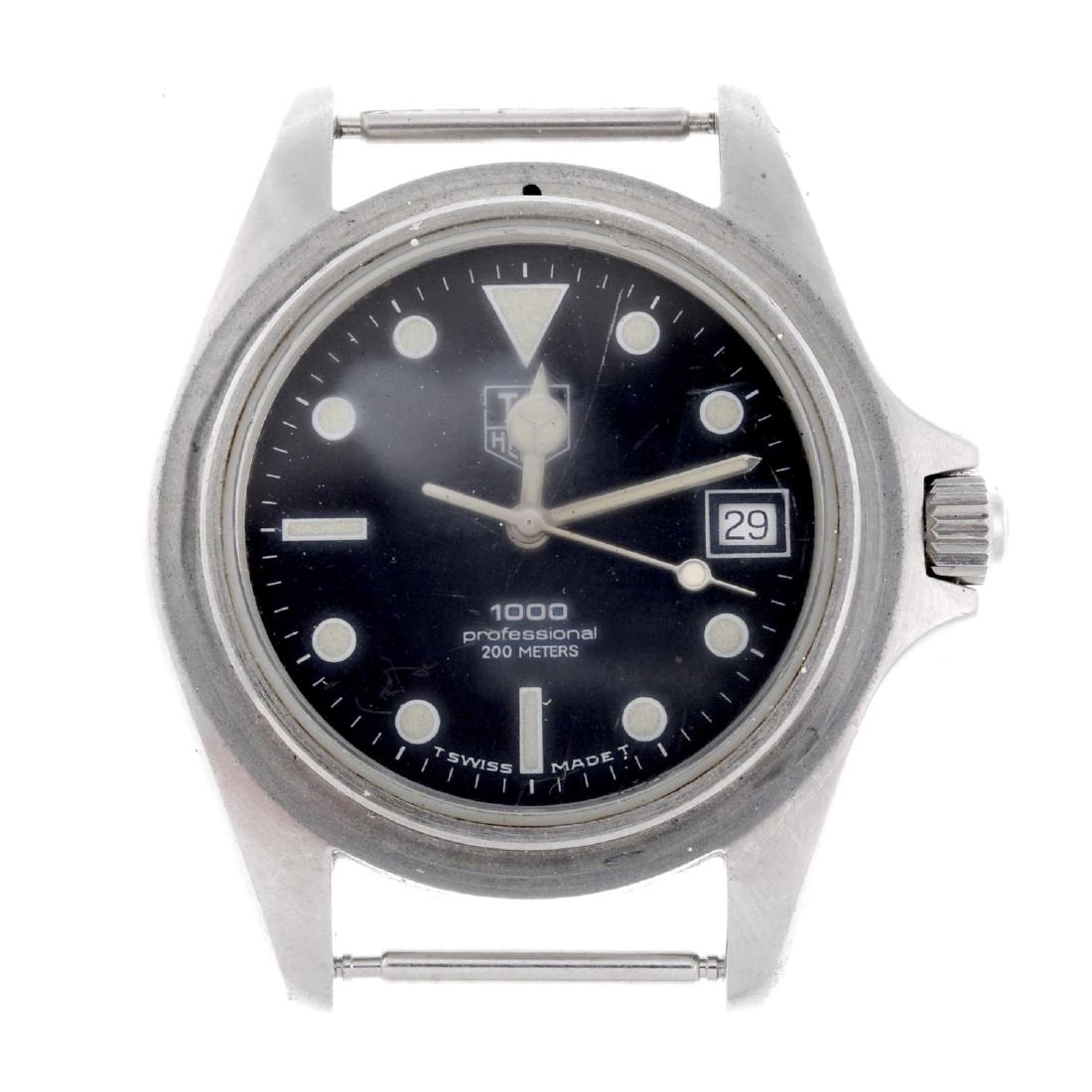 TAG HEUER - a gentleman's 1000 watch head. Stainless (1 of 2)