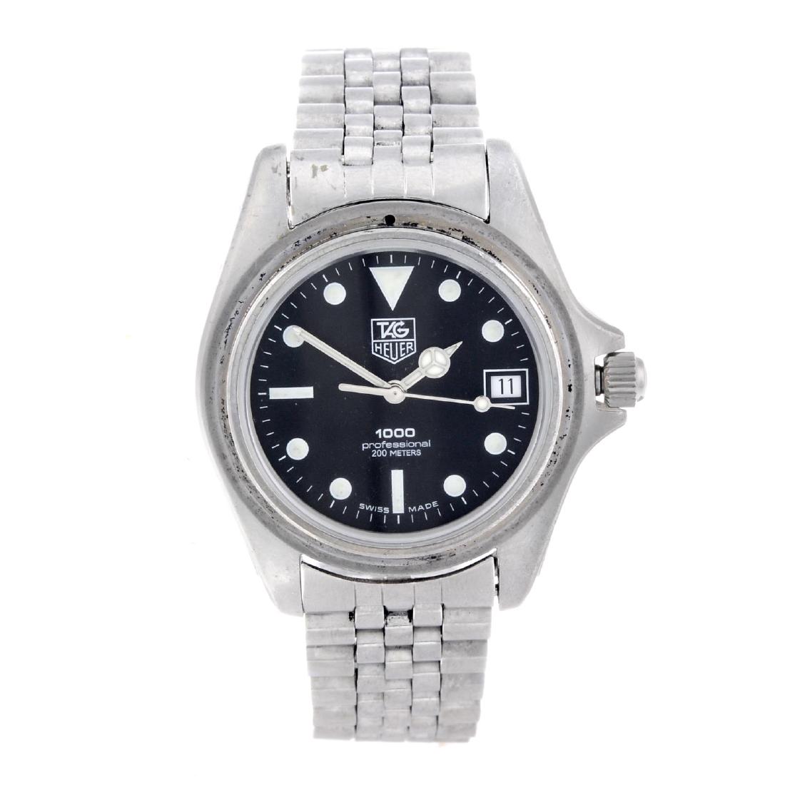 TAG HEUER - a gentleman's 1000 Series bracelet watch. (1 of 4)