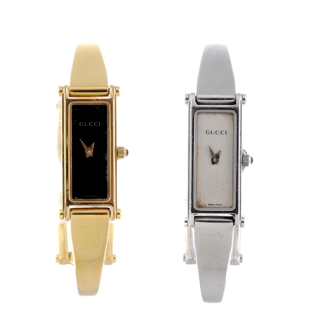 A group of six assorted Gucci watches, to include one (1 of 4)