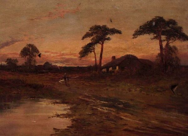 JOEL OWEN (British, 20th Century) Rural landscape