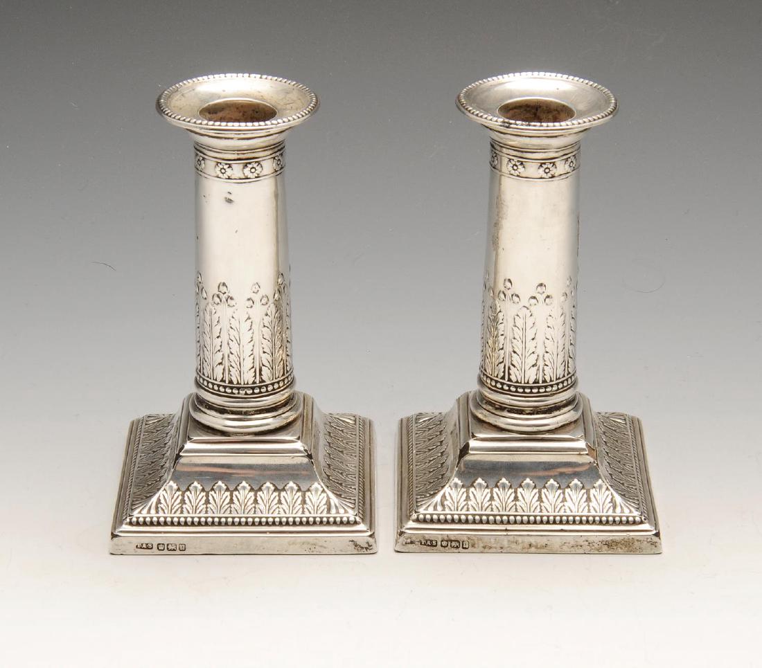An early twentieth century pair of silver mounted (1 of 4)