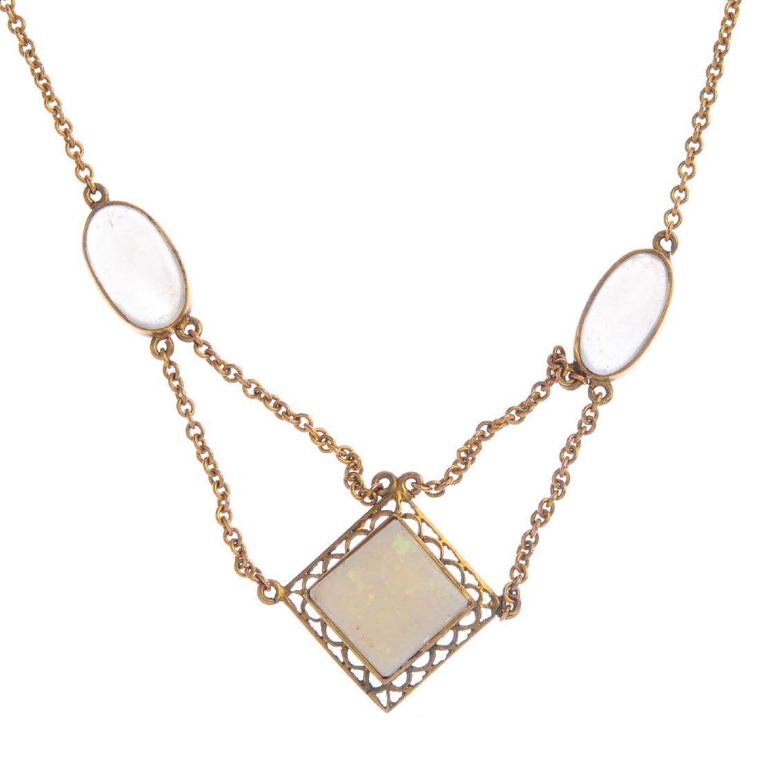 Two items of gem-set jewellery. To include a (1 of 4)