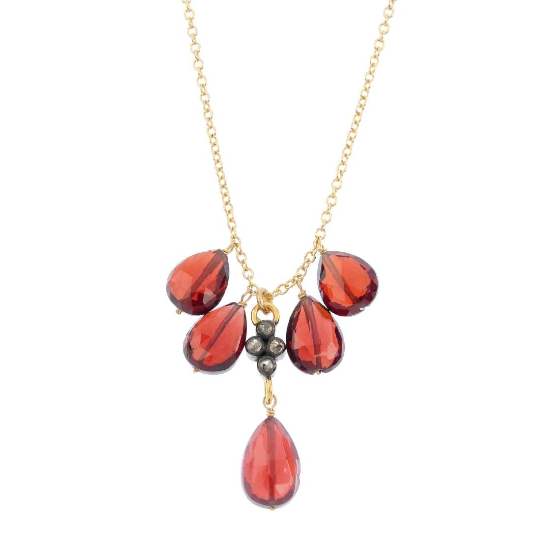 A selection of gem-set jewellery. To include a 9ct gold (1 of 4)