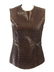 ALEXANDER WANG - an embossed leather sleeveless fitted
