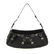 CHRISTIAN DIOR - a black coated leather baguette
